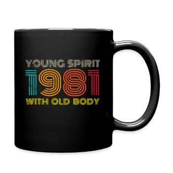 Vintage 1981 - Full Colour Mug - black - Right