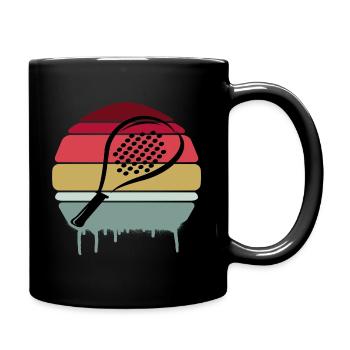 Pádel Vintage - Tasse einfarbig - Schwarz - Rechts