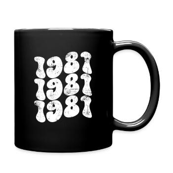 Vintage 1981 - Full Colour Mug - black - Right