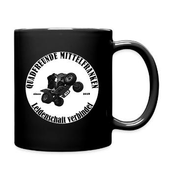 Logo_Hintergrund_weiß - Tasse einfarbig - Schwarz - Rechts