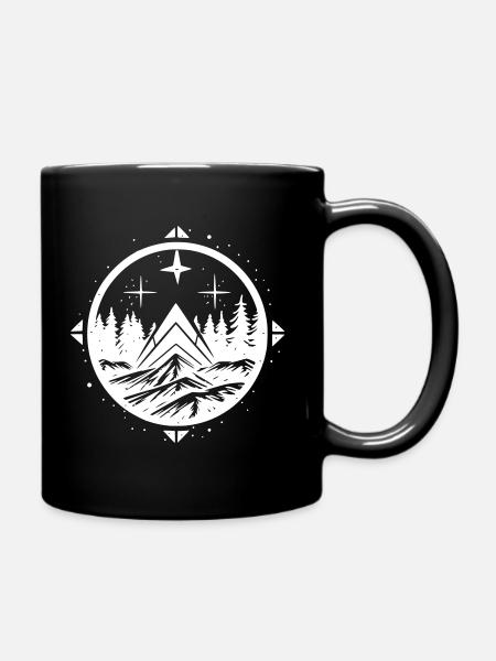 Wilderness Explorer - Tasse einfarbig - Schwarz