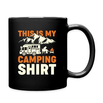This is my camping shirt funny camper motorhome - Full Colour Mug - black - Right