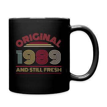 Millésime 1989 - Mug uni - noir - Droite