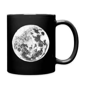 Full moon - Full Colour Mug - black - Right