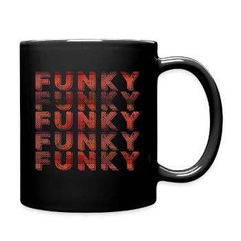 Funky Vintage - Mug uni - noir - Droite