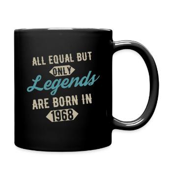 Legends are born in 1968 anniversaire - Mug uni - noir - Droite