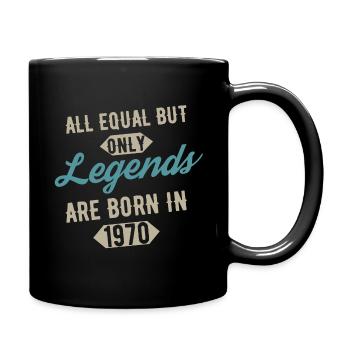 Legends are born in 1970 anniversaire - Mug uni - noir - Droite