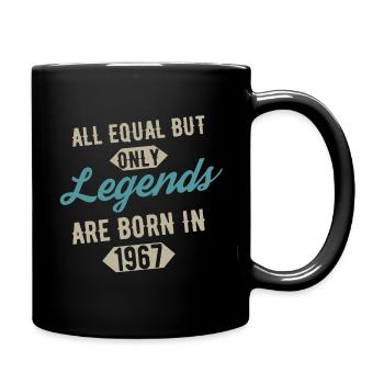 Legends are born in 1967 anniversaire - Mug uni - noir - Droite