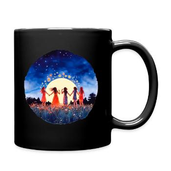 Schwesternschaft unter den Sternen - Tasse einfarbig - Schwarz - Rechts