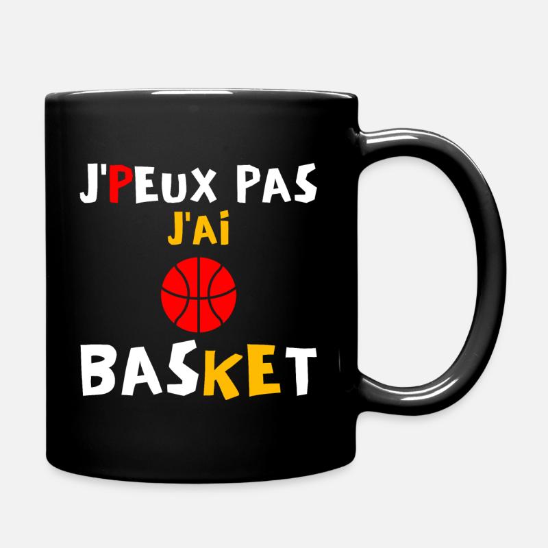 J peux pas j ai Basket - Mug uni - noir