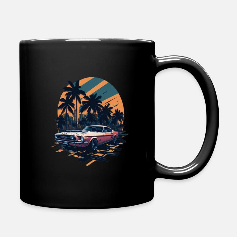 Muscle Car de plage - Mug uni - noir