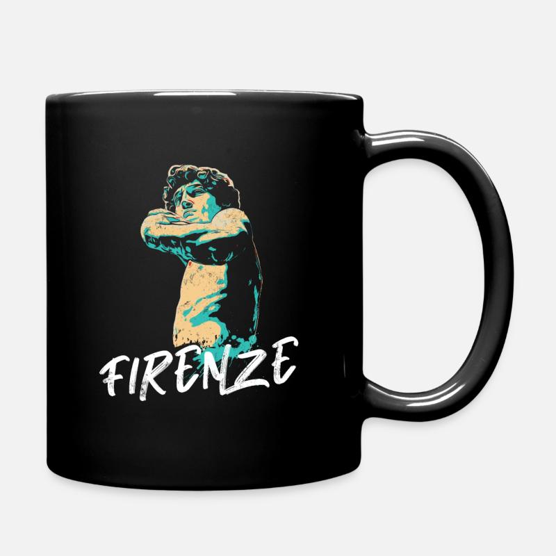 Illustration Sculpture David Chef-d'œuvre Florence - Mug uni - noir
