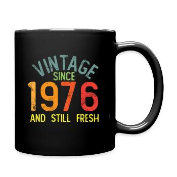 Millésime 1976 - Mug uni - noir - Droite