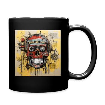 SKULL STREET ART - Mug uni - noir - Droite