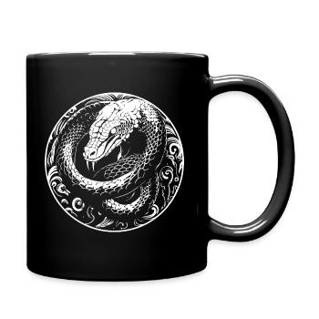 Snake - Full Colour Mug - black - Right