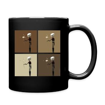 RoboCollage - Full Colour Mug - black - Right
