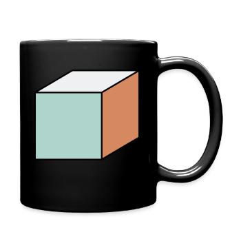 Cube - Full Colour Mug - black - Right