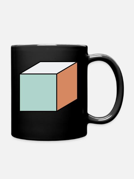 Cube - Mug uni - noir
