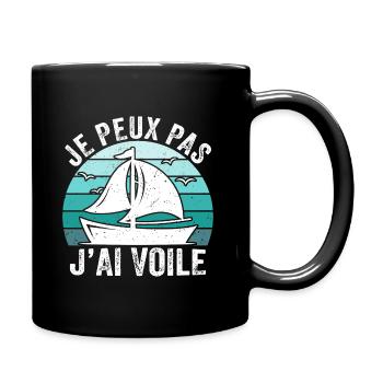 j'peux pas j'ai voile - Mug uni - noir - Droite