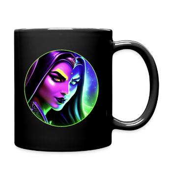 Wow Night Elf Mage - Full Colour Mug - black - Right