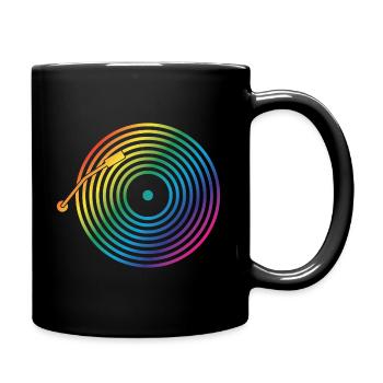 DJ Vinyl Music - Full Colour Mug - black - Right