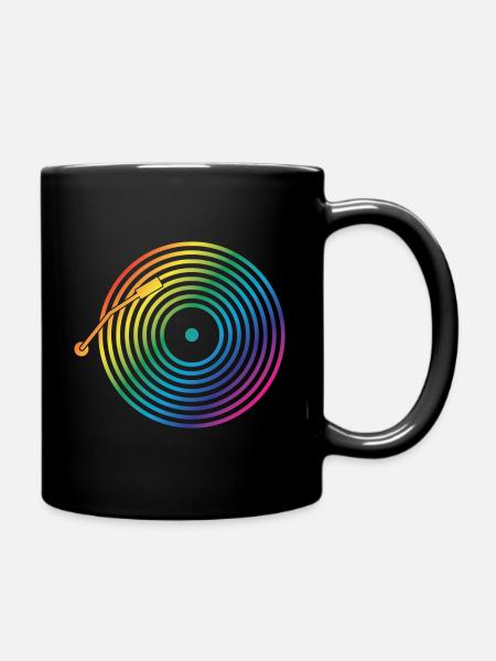 DJ Vinyl Musik - Tasse einfarbig - Schwarz
