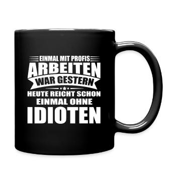 Handwerker Legende Beruf Lustiges Handwerk T-Shirt - Tasse einfarbig - Schwarz - Rechts