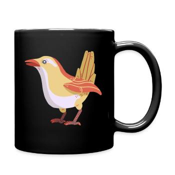 Wren - Full Colour Mug - black - Right