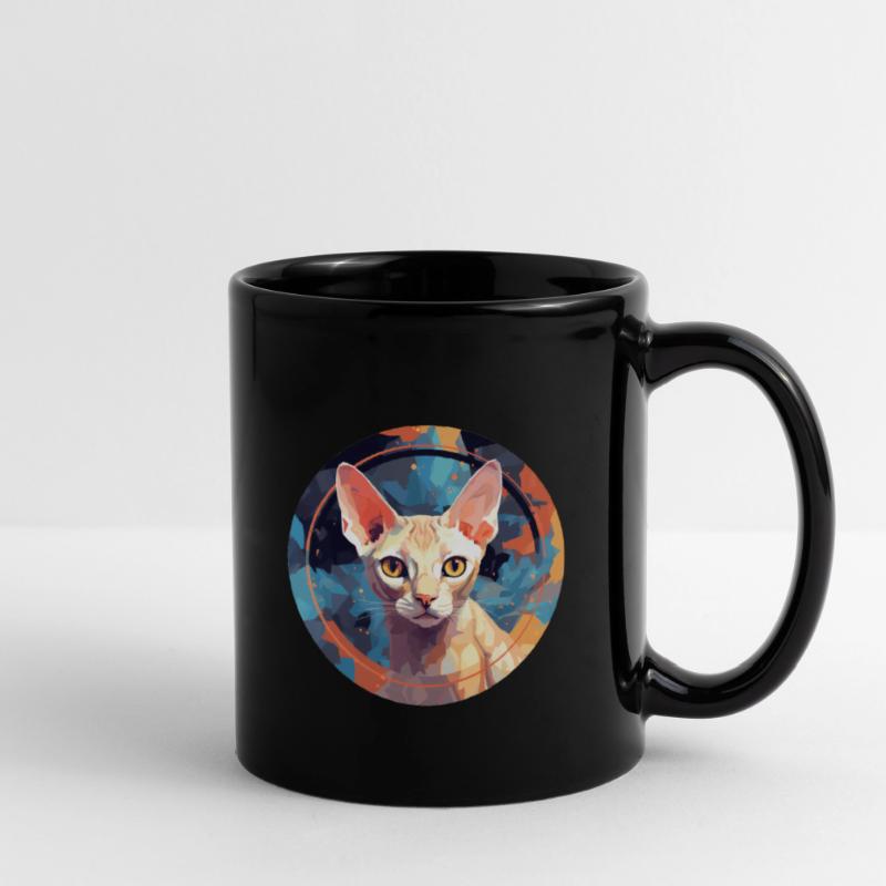 Devon Rex Cat Full Colour Mug