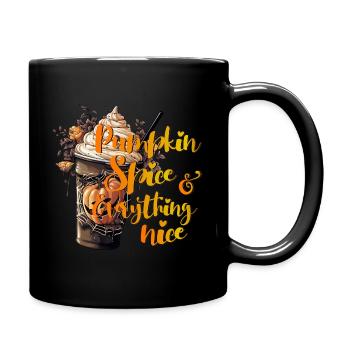 Halloween café citrouille épice tout ce qui est agréable - Mug uni - noir - Droite