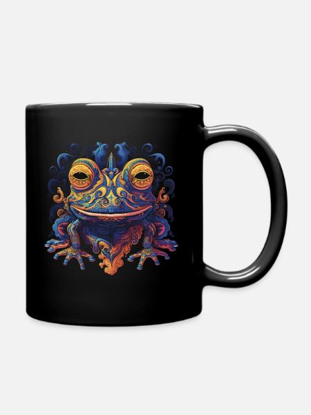 Dmt Frog - Tasse einfarbig - Schwarz