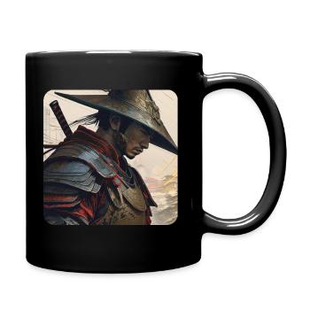 Guerrier Samouraï Solitaire Japon Asie Kendo Ninja - Mug uni - noir - Droite