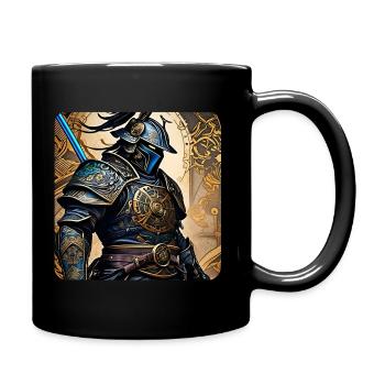 Stolzer Cyborg Samurai Krieger Japan Asia Ninja - Tasse einfarbig - Schwarz - Rechts