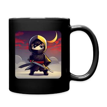Mignon Anime Ninja - Mug uni - noir - Droite