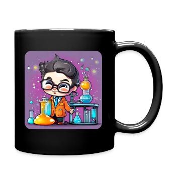 Mignon petit scientifique - Mug uni - noir - Droite