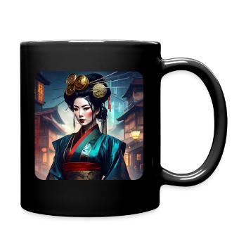Fière geisha moderne - Mug uni - noir - Droite