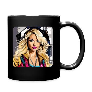Sexy Streetwear Hip Hop Girl - Full Colour Mug - black - Right