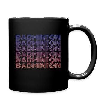 Badminton - Full Colour Mug - black - Right
