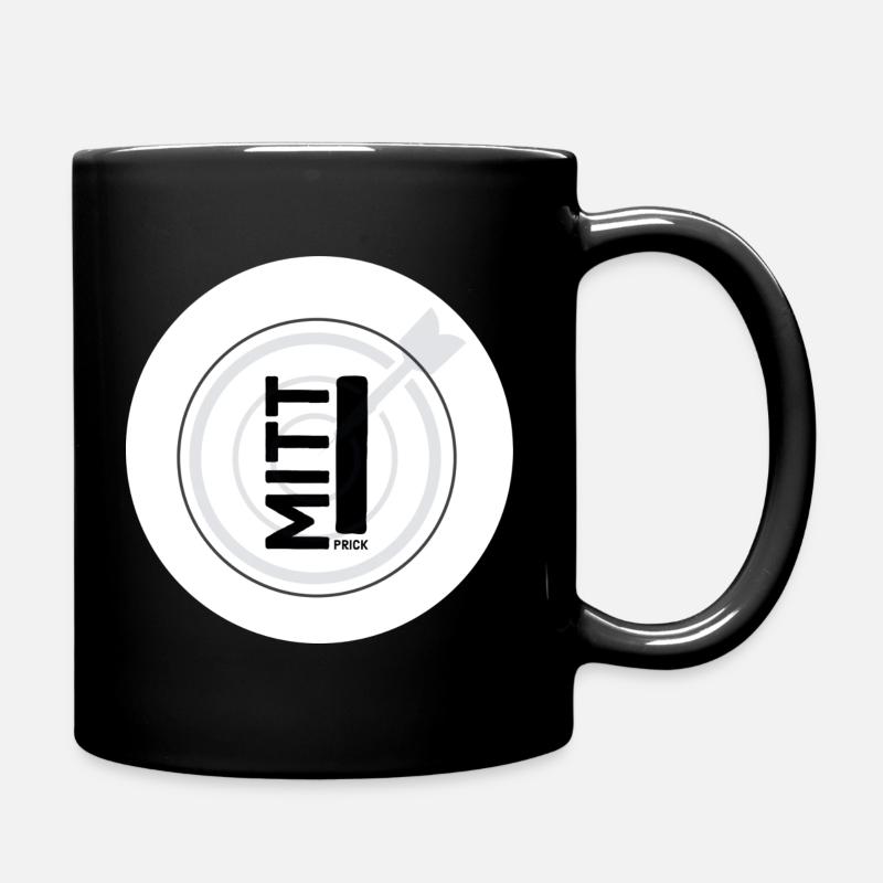 Genau ins Schwarze getroffen - Tasse einfarbig - Schwarz