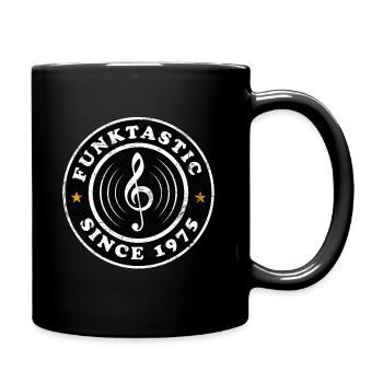 Funktastic 1975 Birthday - Tasse einfarbig - Schwarz - Rechts