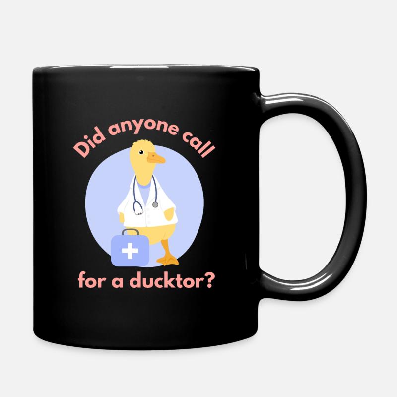 Quelqu’un a-t-il appelé un canard? - Mug uni - noir