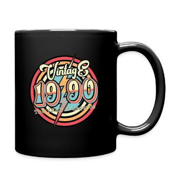 Millésime 1990 - Mug uni - noir - Droite