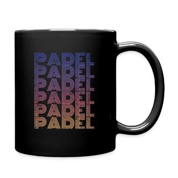 Pádel Vintage - Tasse einfarbig - Schwarz - Rechts