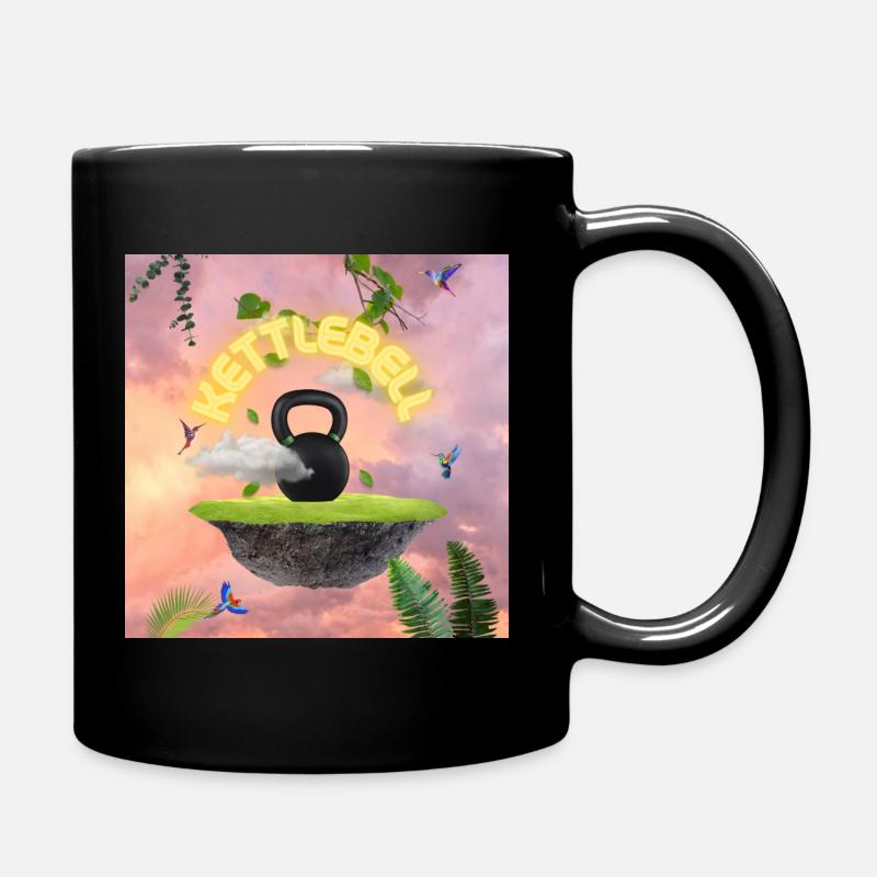 Kettlebell - Tasse einfarbig - Schwarz