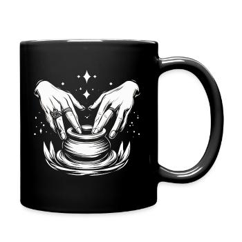 Faire de la poterie - Mug uni - noir - Droite