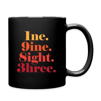 1983 Vintage - Tasse einfarbig - Schwarz - Rechts