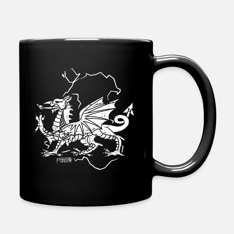 Dragon gallois rustique - Mug uni - noir