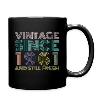 Millésime 1961 - Mug uni - noir - Droite