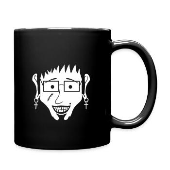 Franky (#7 from Weska Face collection) - Full Colour Mug - black - Right