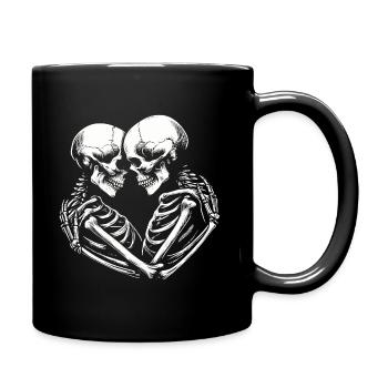 Amateurs de squelettes - Mug uni - noir - Droite